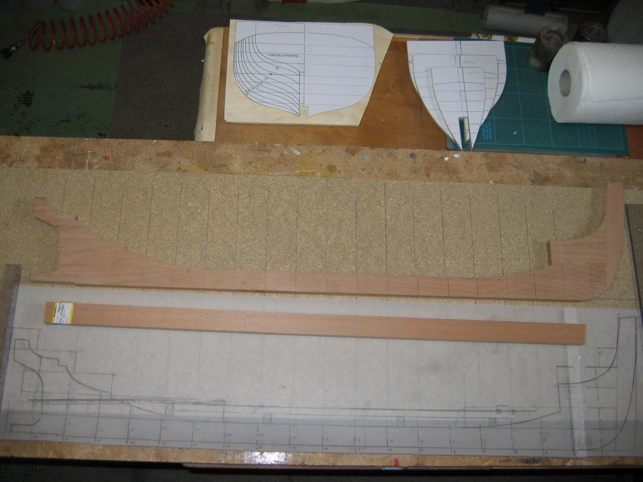 Construction de la quille