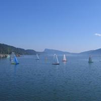 Régates sur le lac de Joux