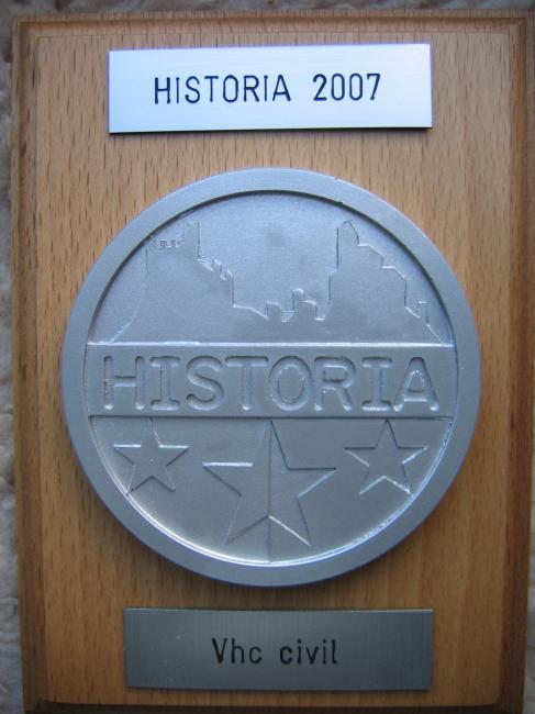 Historia 2007 Médaille d'argent