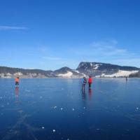 Lac de joux gelé