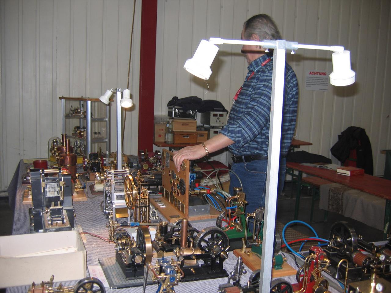 Stand de machines statiques