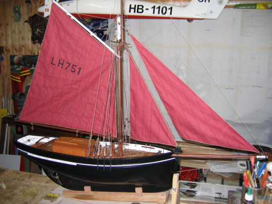 Pose des voiles