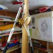 Détail sur le haut du mât